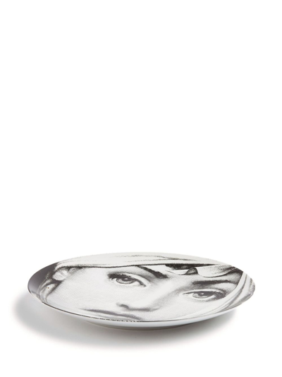 Fornasetti Wall Plate Tema E Variazioni N.148 In White