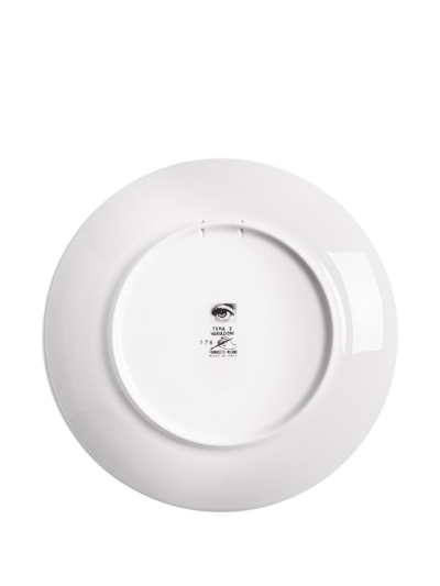 Fornasetti Wall Plate Tema E Variazioni N.176 In White