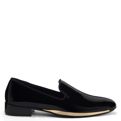 Giuseppe Zanotti Gz Flash Leather Loafers In Black