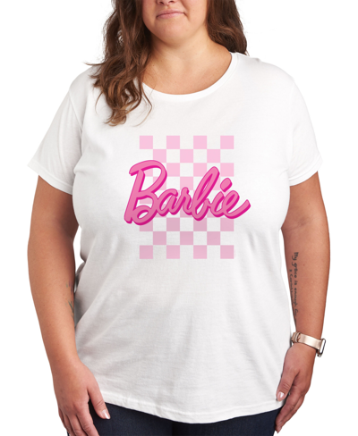Shop Air Waves Trendy Plus Size Barbie Graphic T-shirt In White