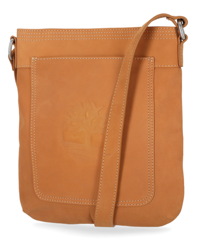Shop Timberland Small Leather Crossbody Shoulder Bag In Wheat
