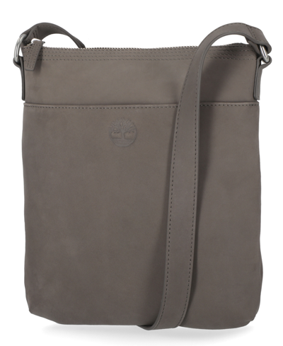 Shop Timberland Small Leather Crossbody Shoulder Bag In Castlerock