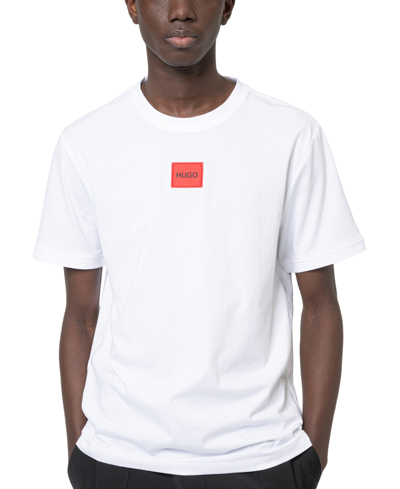 Shop Hugo By  Boss Men's Logo Patch T-shirt In White
