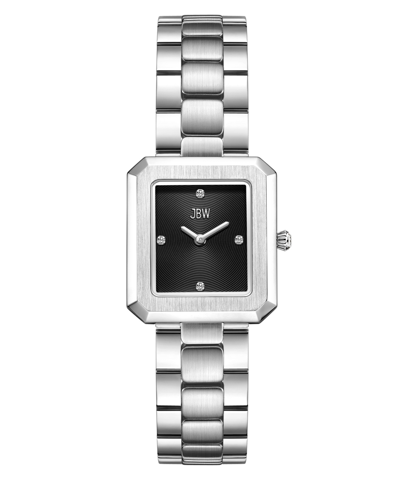 Shop Jbw Women's Arc Single Stainless Steel Bracelet Watch, 23mm X 25mm In Silver