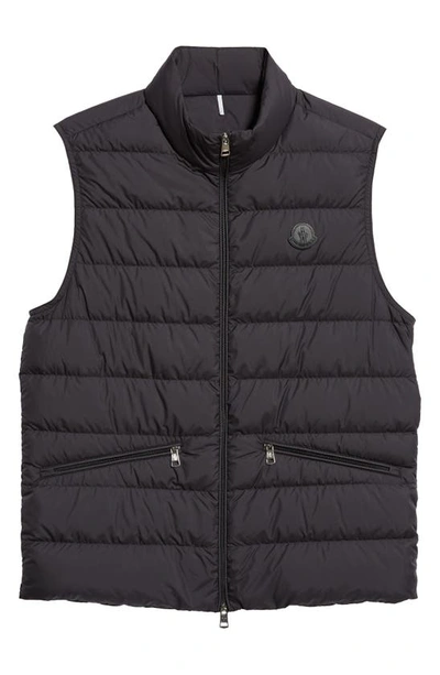 Shop Moncler Treompan Quilted Down Puffer Vest In Black