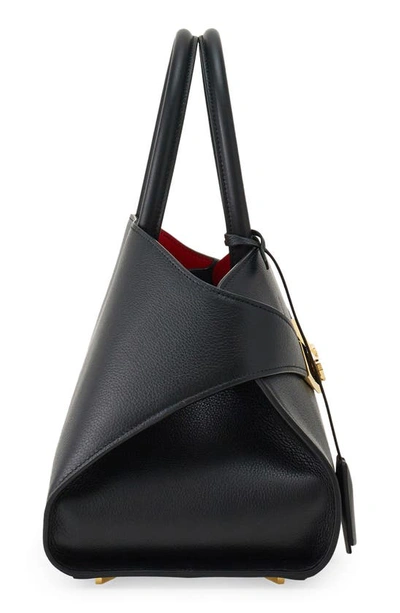 Ferragamo Women Hug Small Leahter Tote Bag In Black