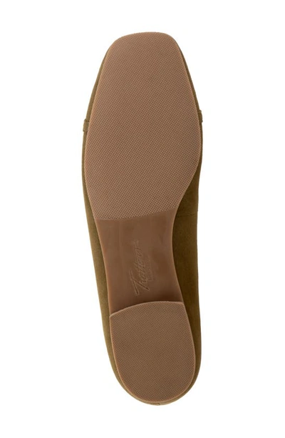 Trotters Harmony Flat In Olive Suede