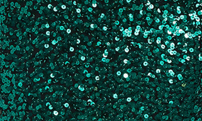 Dress The Population Alexis Sequin Strapless Sheath Dress In Deep Emerald
