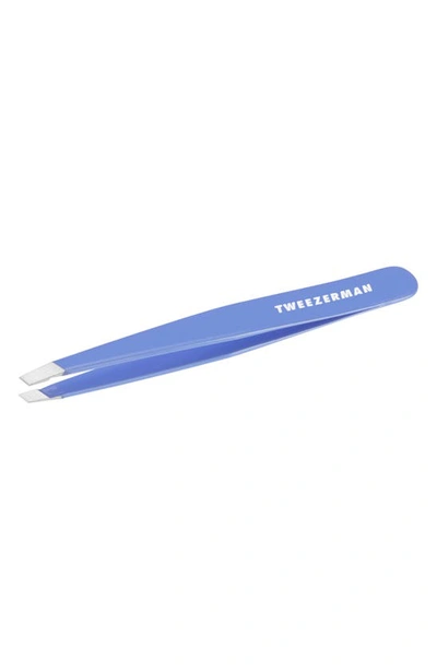 Tweezerman Lapis Blue Slant Tweezer In Blue