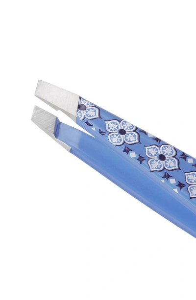 Tweezerman Mini Lisbon Sea Slant Tweezer In Blue