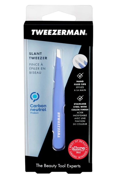 Tweezerman Lapis Blue Slant Tweezer In Blue