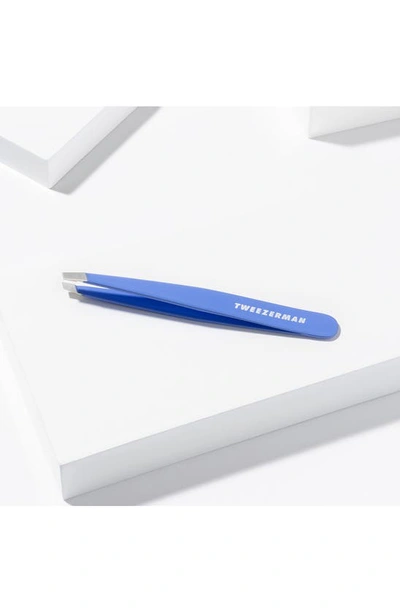 Tweezerman Lapis Blue Slant Tweezer In Blue