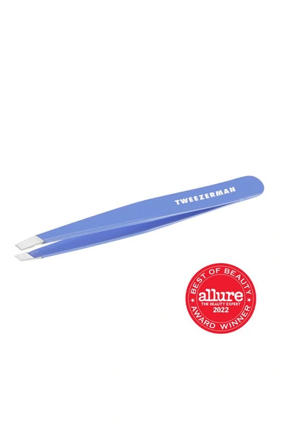 Tweezerman Lapis Blue Slant Tweezer In Blue