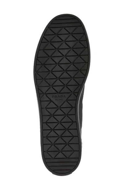 Prada Triangle-logo Lace-up Sneakers In Nero
