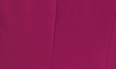 Shop Kay Unger Begonia Crepe & Chiffon Midi A-line Dress In Boysenberry