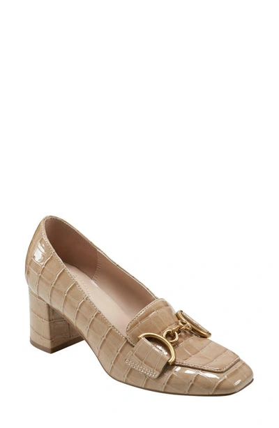 Shop Bandolino Lucien Block Heel Pump In Taupe