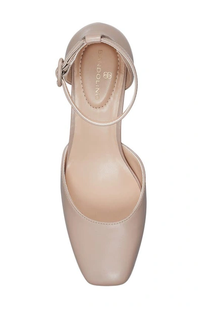 Bandolino Women's Lets Add Square Toe Block Heel Ankle Strap Pumps In Lna01