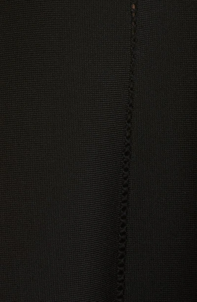 Shop Zimmermann Lace Inset Paneled Knit Skirt In Black