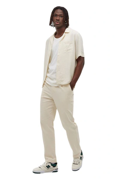 Shop Bench Tonman Relaxed Pleated Trousers In White Asparagus