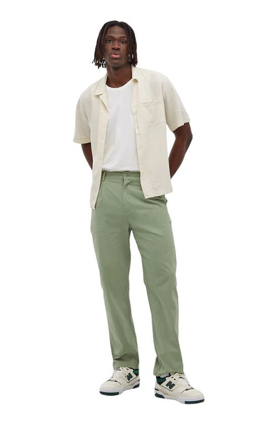 Shop Bench Tonman Relaxed Pleated Trousers In Hedge Green