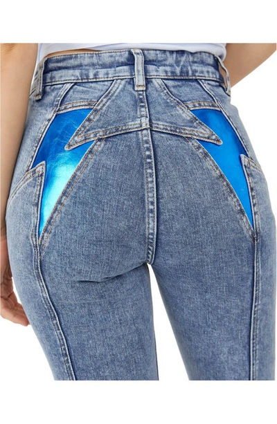 Free People Thunderbird Flare Jeans in Blue