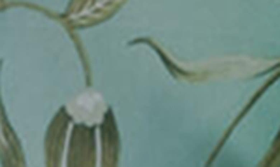 Saachi Tie Front Kaftan In Pastel Green