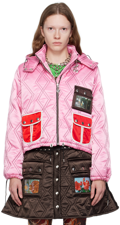 Shop Chopova Lowena Pink Frosty Jacket