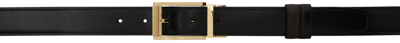 Shop Dunhill Reversible Black & Brown Pin-buckle Belt In Black 001