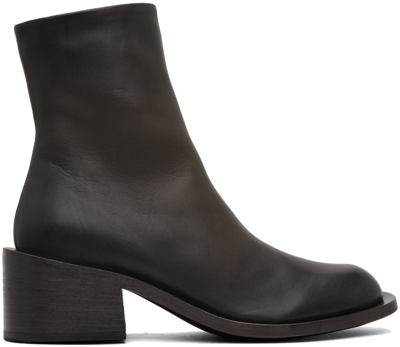 Shop Marsèll Gray Allucino Boots In 612 Mortar