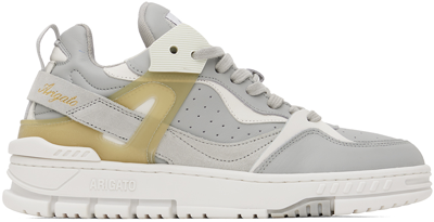 Shop Axel Arigato Gray & White Astro Sneakers In Grey/white