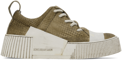 Shop Boris Bidjan Saberi Taupe Bamba 2.1 Sneakers In Oak