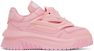 Shop Versace Pink Odissea Sneakers In 1pg40 Rose