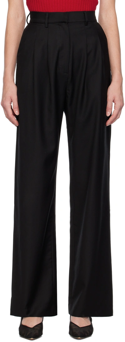 Wynn Hamlyn Black Lily Trousers In Black
