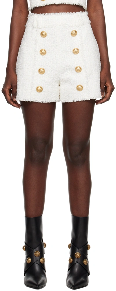 Balmain Shorts-38f Nd  Female In 0fa Blanc