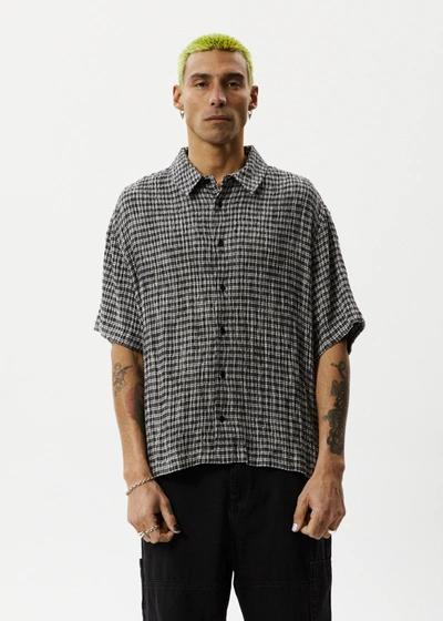 Shop Afends Seersucker Cuban Short Sleeve Shirt