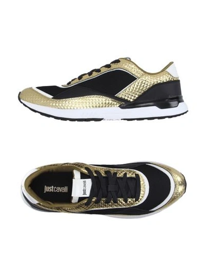 Just Cavalli Sneakers In Gold