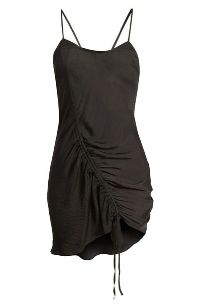 Shop Free People Be My Ruched Slipdress In Black