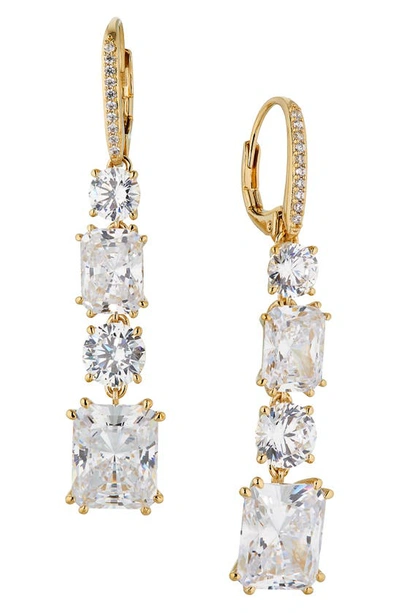 Shop Nadri A La Carte Multi Drop Earrings In Gold