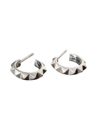 Shop Leony Earring Ciurcular Singol Stud Accessories In Metallic