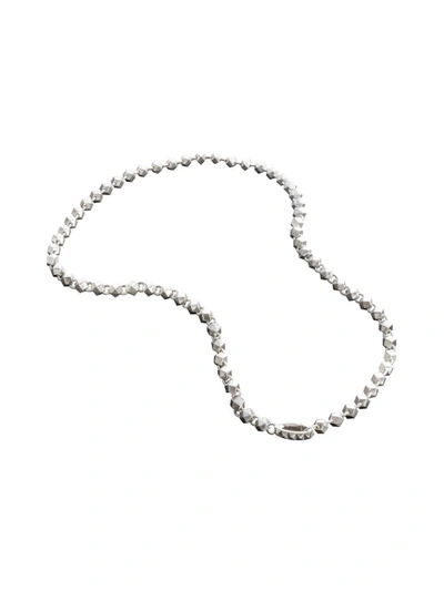 Shop Leony Chain Slim Stud Rosary Accessories In Metallic