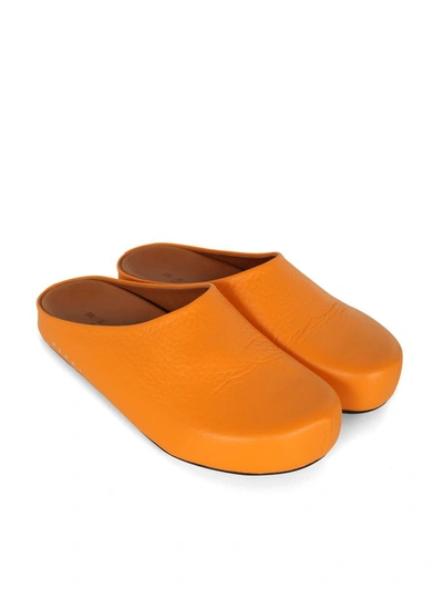 Shop Marni Fussbett Sabot Shoes In Yellow &amp; Orange