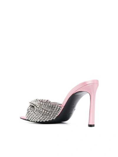 Shop Sergio Rossi Sabot 95 Shoes In Pink &amp; Purple