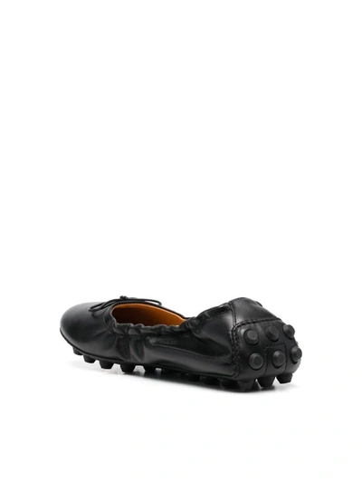 Shop Tod's Classic Soft Ballerina Shoes In Black