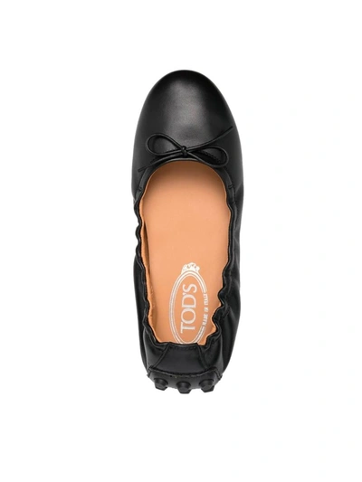 Shop Tod's Classic Soft Ballerina Shoes In Black
