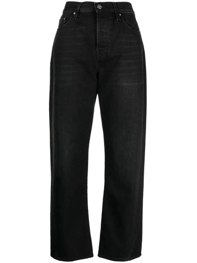 Shop Totême Jeans In Faded Black