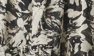 Shop Misa Natalia Floral Print Dress In Tonal Abstract