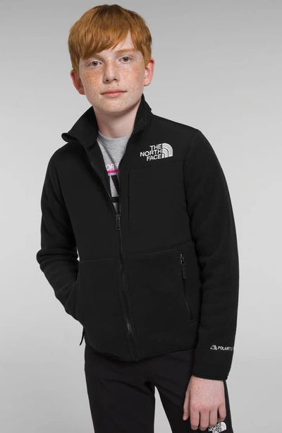 Shop The North Face Kids' Denali Water Resistant Fleece Jacket In Tnf Black