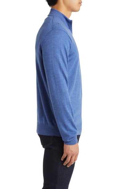 Shop Peter Millar Autumn Crest Quarter Zip Sweater In Star Dust