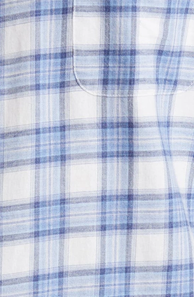 Shop Peter Millar Oakhurst Plaid Button-up Shirt In Winter Ivory