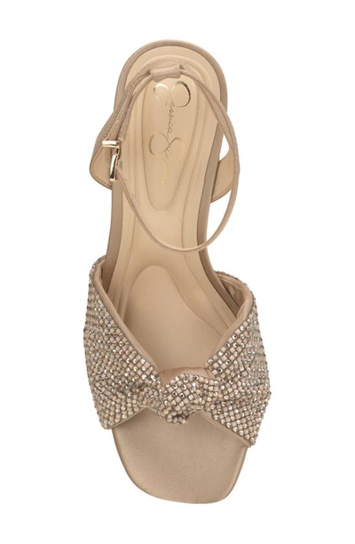 Jessica Simpson Ohela Ankle Strap Sandal In Champagne
